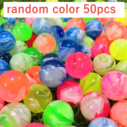 Toy Jumping Balls Mini Neon Swirl Bouncing Balls
