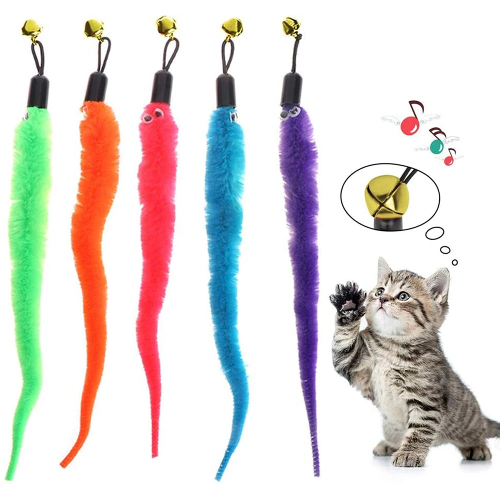 Replace Plush Cat Toy Accessories Worms Replacement Head