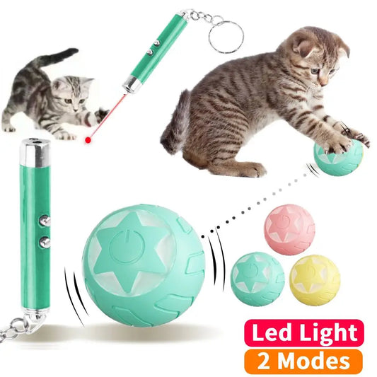 Smart Interactive Cat Ball Toy Automatic Rolling